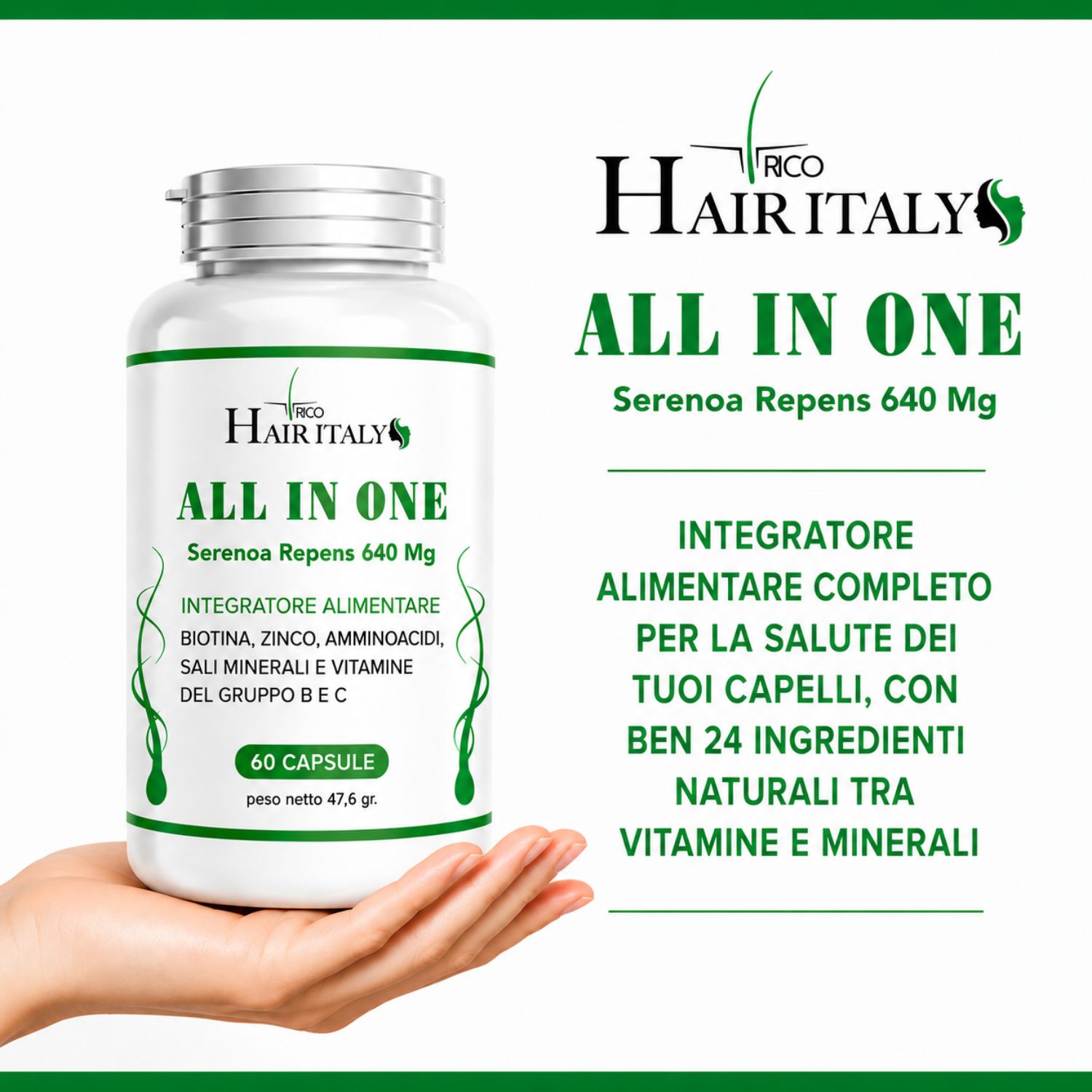 Integratore antiDHT + Multivitaminico 60 CPS - immagine 2