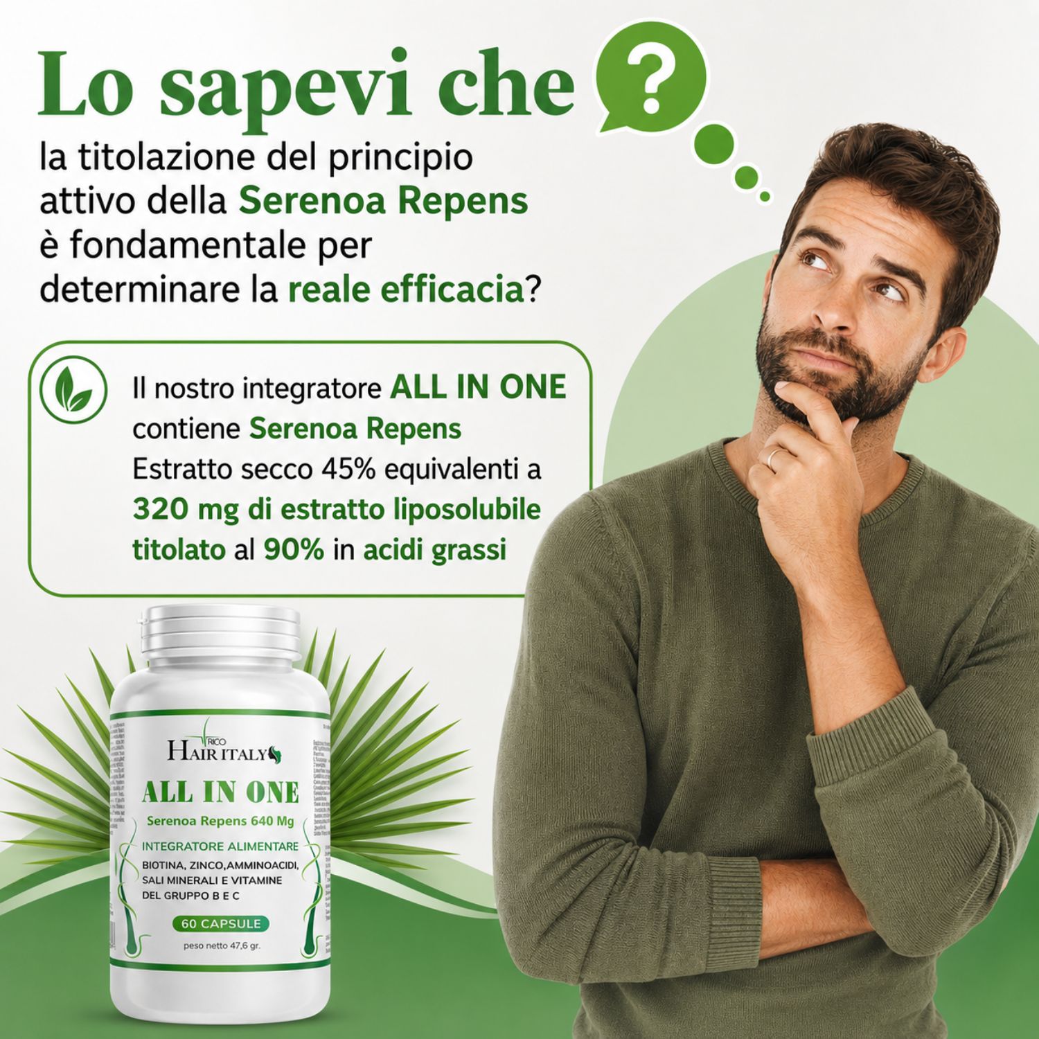 Integratore antiDHT + Multivitaminico 60 CPS - immagine 7