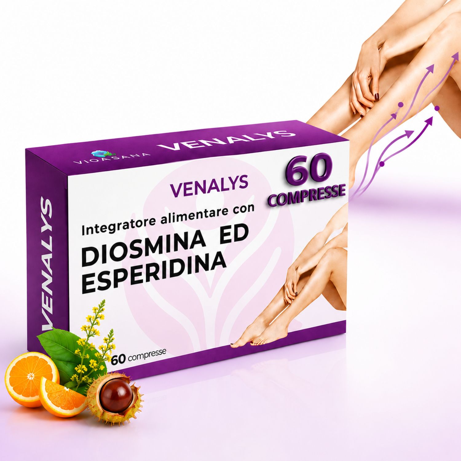 Venalys Diosmina ed Esperidina con Ippocastano, Meliloto e Vitamina C - immagine 2
