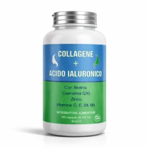 Integratore Collagene + Acido Ialuronico 180 Capsule