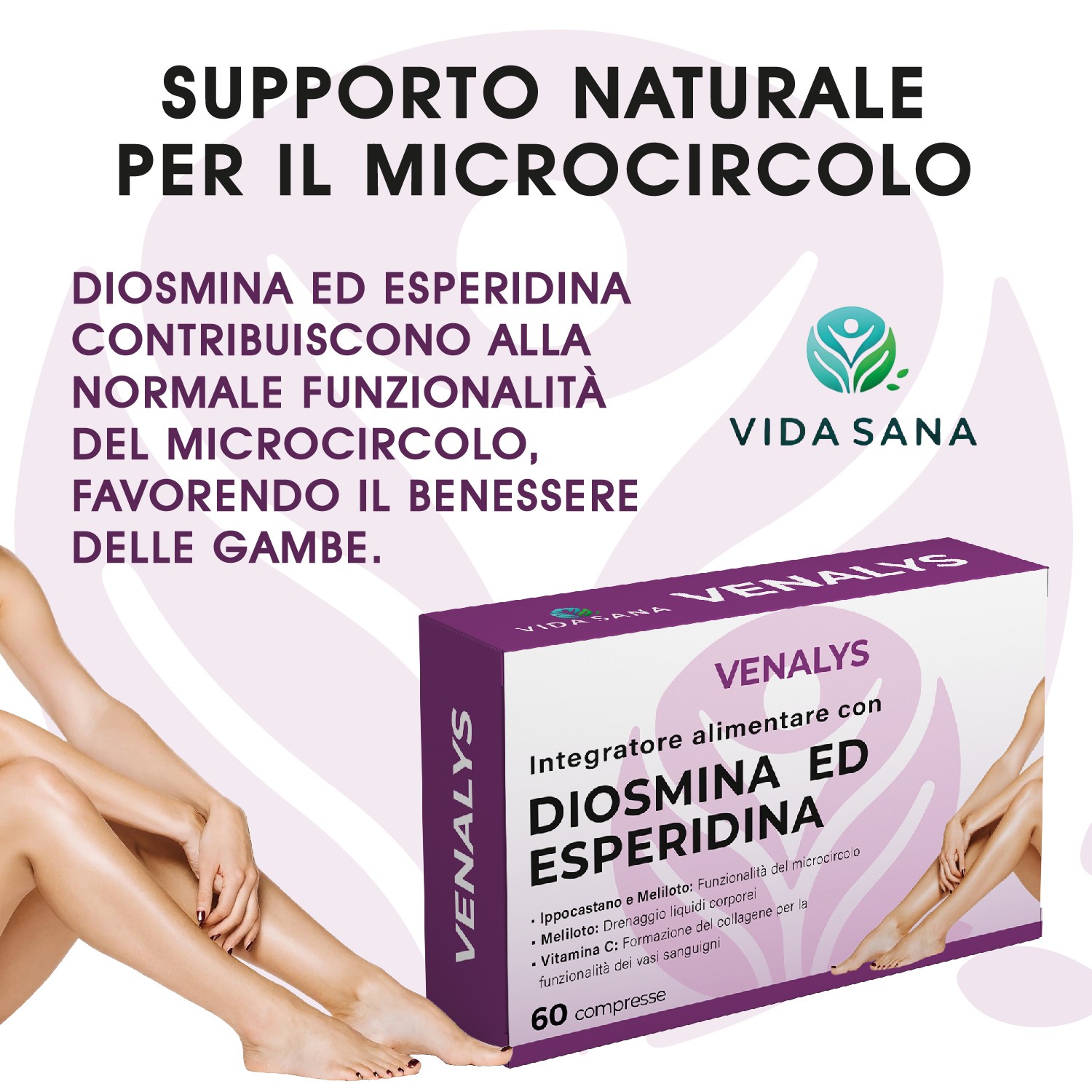 Venalys Diosmina ed Esperidina con Ippocastano, Meliloto e Vitamina C - immagine 4
