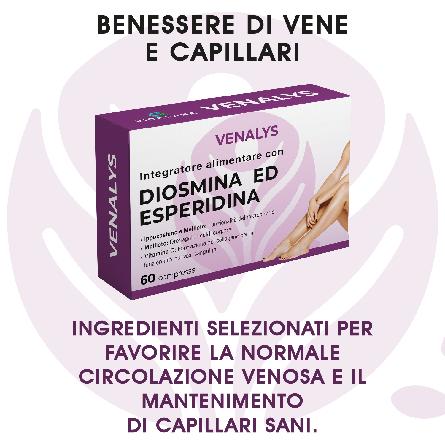Venalys Diosmina ed Esperidina con Ippocastano, Meliloto e Vitamina C - immagine 6