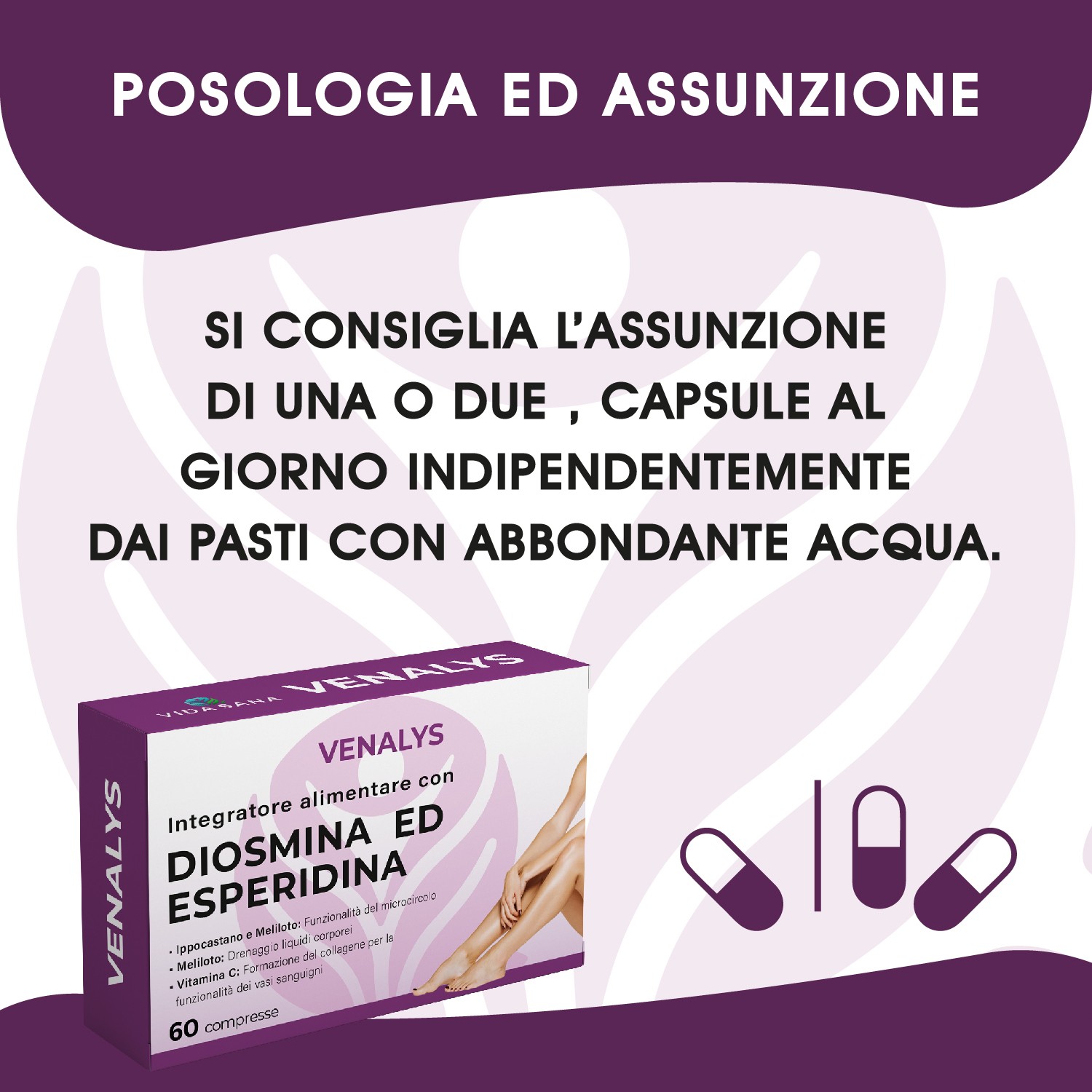 Venalys Diosmina ed Esperidina con Ippocastano, Meliloto e Vitamina C - immagine 11