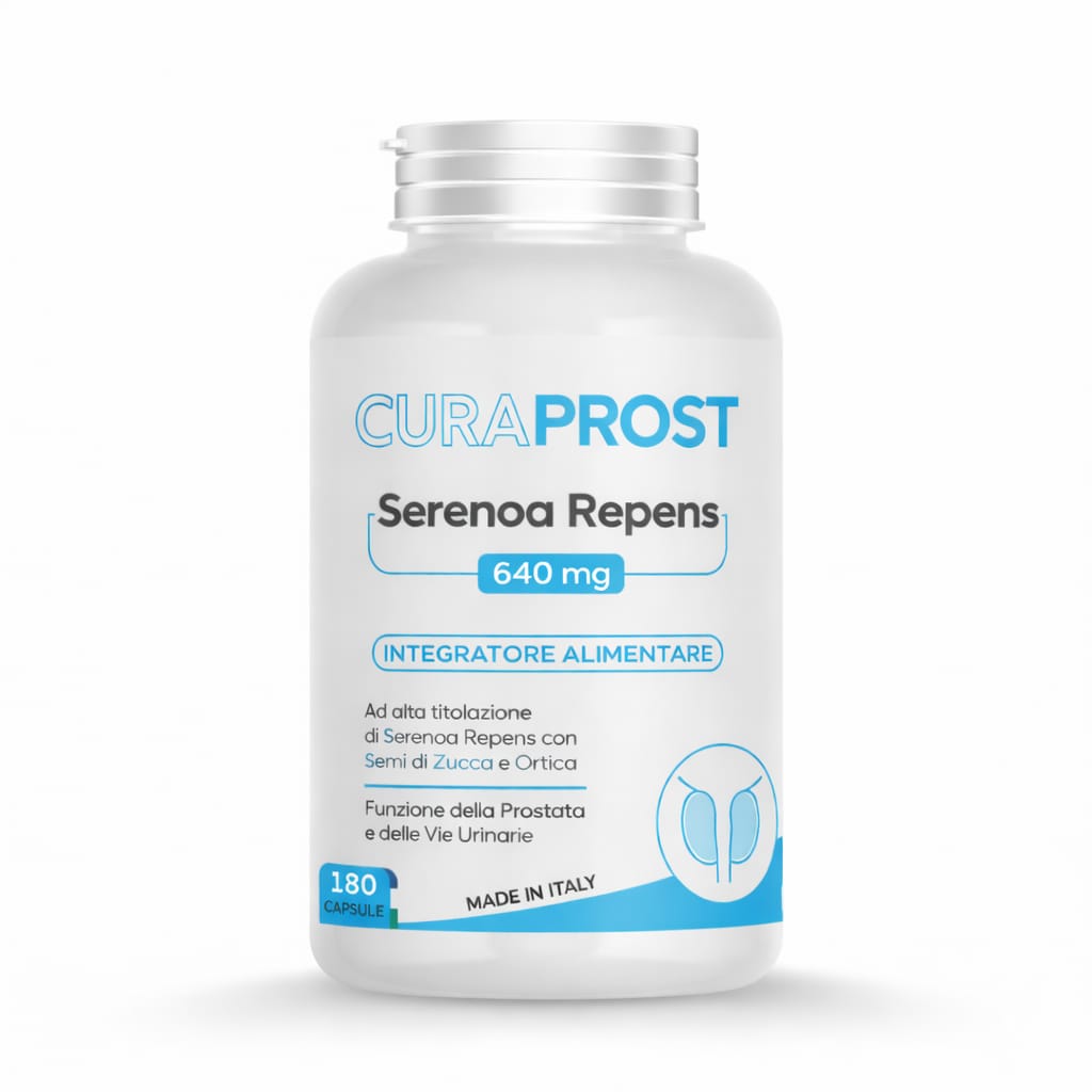 Serenoa repens prostata Integratore Prostata 640 mg - 180 Capsule - Saw palmetto -Formula Complex - integratore Uomo benessere delle vie Urinarie