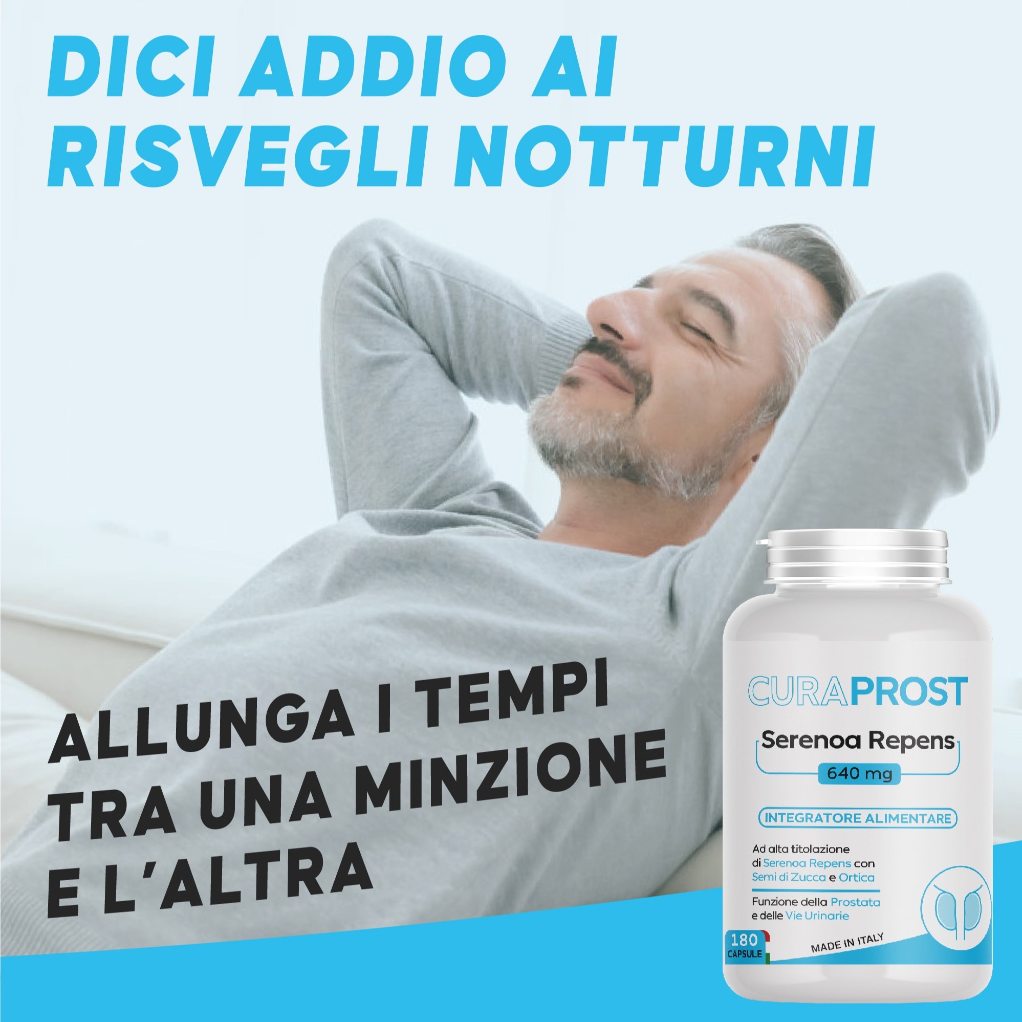 Serenoa repens prostata Integratore Prostata 640 mg - 180 Capsule - Saw palmetto -Formula Complex - integratore Uomo benessere delle vie Urinarie - immagine 7